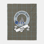 Haig Gray Clan Badge Tartan Pset Fleece Deken (Voorkant)