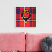 Haig Scottish Crest en Tartan Canvas print (Insitu (Woonkamer))