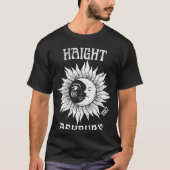 Haight Ashbury 1967 Retro San Francisco Sun Moon H T-shirt (Voorkant)