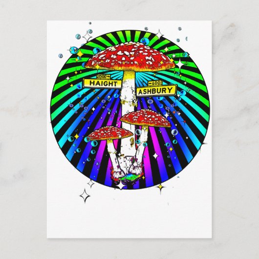 Haight Ashbury Briefkaart (Voorkant)
