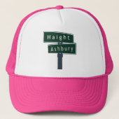 Haight Ashbury Classic Street Sign Trucker Pet (Voorkant)
