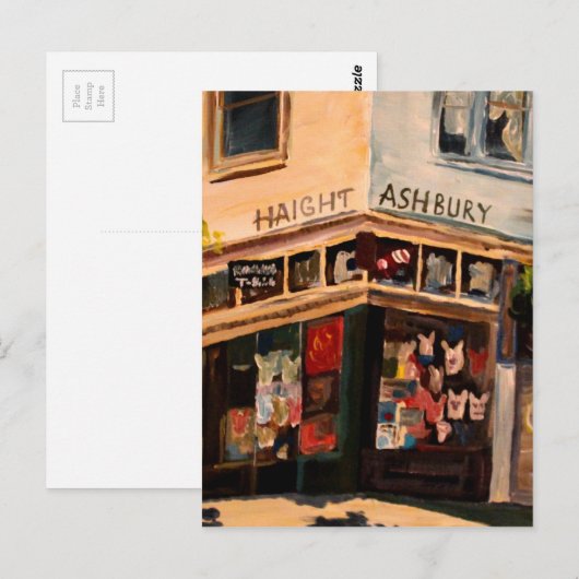 Haight Ashbury in San Francisco Briefkaart (Voorkant / Achterkant)