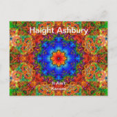 Haight Ashbury Psychedelic Hippie Mode Art Briefkaart (Voorkant)