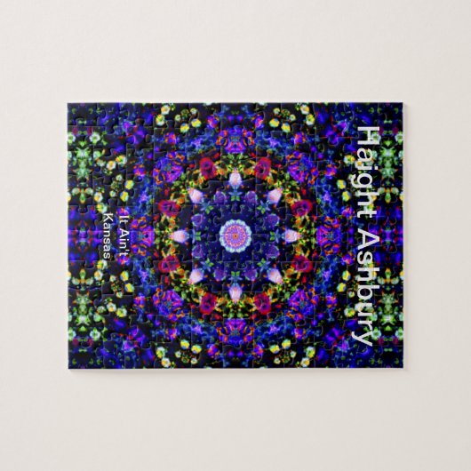 Haight Ashbury Psychedelic Hippie Mode Art Legpuzzel (Horizontaal)