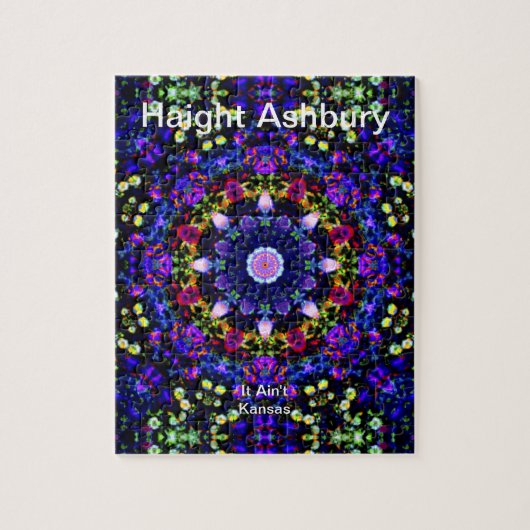 Haight Ashbury Psychedelic Hippie Mode Art Legpuzzel (Verticaal)
