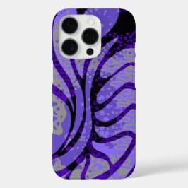 Haight Ashbury Psychedelic Paisley Paars iPhone 16 Pro Hoesje