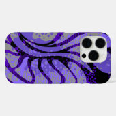 Haight Ashbury  Psychedelic Paisley Paars Case-Mate iPhone Case (Achterkant (horizontaal))