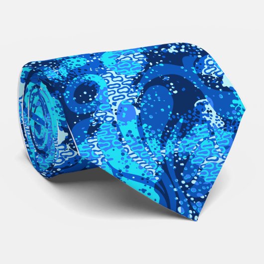 Haight Ashbury Psychedelische Print Stropdas (Opgerold)