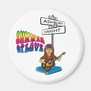 Haight Ashbury Summer of Love Magneet