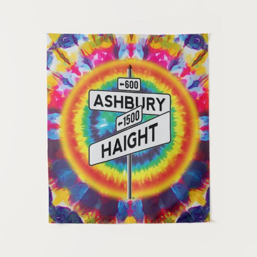 Haight & Ashbury Tapestry Wandkleed (Voorkant)