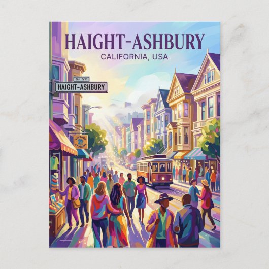 Haight-Ashbury VS Briefkaart (Voorkant)