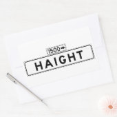 Haight St., San Francisco Straatbord Rechthoekige Sticker (Envelop)
