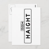 Haight St., San Francisco Street Sign Briefkaart (Voorkant / Achterkant)