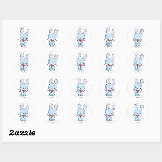 Haikoo Zoo Bunny Stickers (Vel)