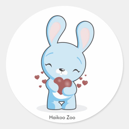 Haikoo Zoo Bunny Stickers (Voorkant)