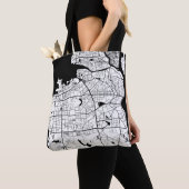 Haikou China Kaart Tote Bag (Dichtbij)