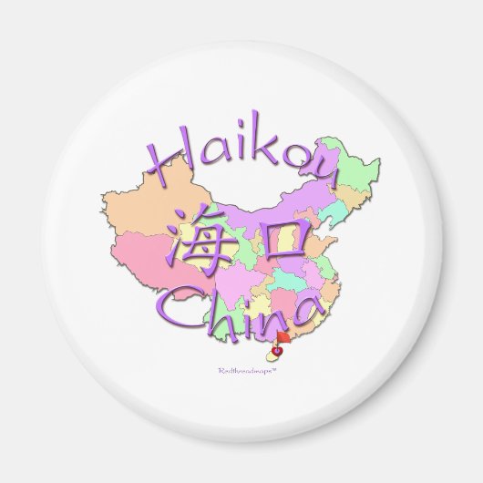 Haikou China Magneet (Voorkant)