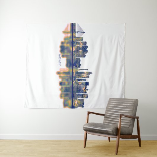 Haikou Skyline Wandkleed (In Situ (horizontaal))