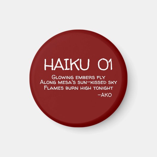 HAIKU 01 MAGNEET (Voorkant)