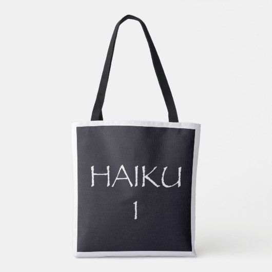 HAIKU 01 TOTE BAG (Achterkant)