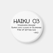 HAIKU 03 BUTTON MAGNEET (Voorkant)