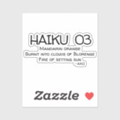 HAIKU 03 STICKER (Vel)