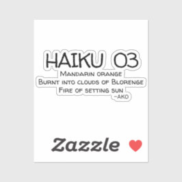HAIKU 03 STICKER