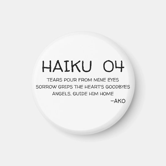 HAIKU 04 MAGNEET (Voorkant)