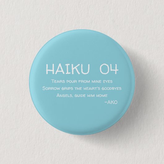 HAIKU 04 RONDE BUTTON 3,2 CM (Voorkant)
