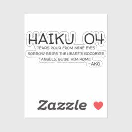HAIKU 04 STICKER