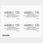 HAIKU 05 RECHTHOEKIGE STICKER (Vel)