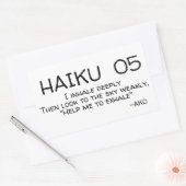 HAIKU 05 RECHTHOEKIGE STICKER (Envelop)