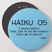 HAIKU 05 RONDE BUTTON 6,0 CM (Voorkant /achterkant)