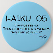 HAIKU 05 RONDE BUTTON 6,0 CM (Voorkant)