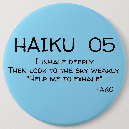 HAIKU 05 RONDE BUTTON 6,0 CM (Voorkant)