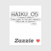 HAIKU 05 STICKER (Vel)