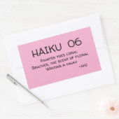 HAIKU 06 RECHTHOEKIGE STICKER (Envelop)