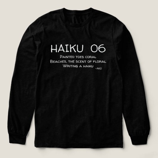 HAIKU 06 Tri-Blend SHIRT (Voorkant)
