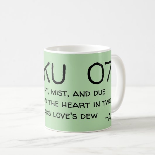 HAIKU 07 KOFFIEMOK (Voorkant rechts)