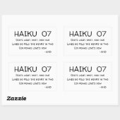 HAIKU 07 RECHTHOEKIGE STICKER (Vel)