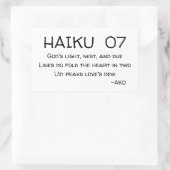 HAIKU 07 RECHTHOEKIGE STICKER (Tas)