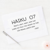 HAIKU 07 RECHTHOEKIGE STICKER (Envelop)