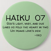 HAIKU 07 RONDE BUTTON 6,0 CM (Voorkant)