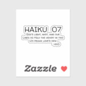 HAIKU 07 STICKER (Vel)