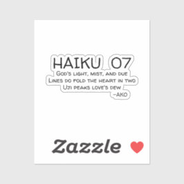 HAIKU 07 STICKER