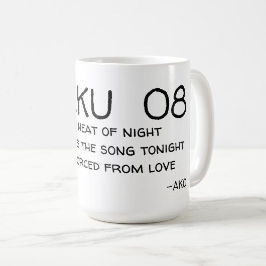 HAIKU 08 KOFFIEMOK (Voorkant rechts)