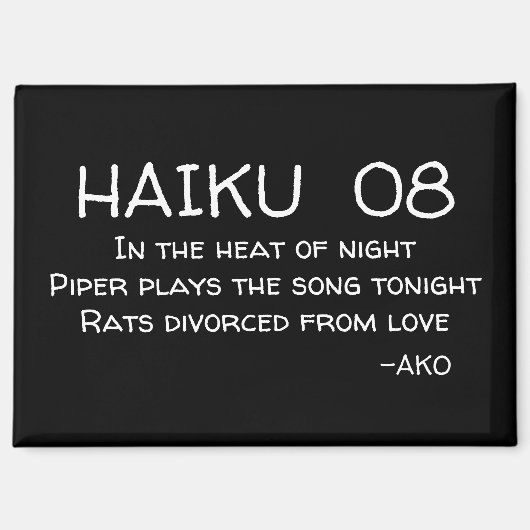 HAIKU 08 MAGNEET (Voorkant)