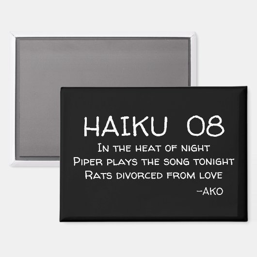 HAIKU 08 MAGNEET (Voorkant / Achterkant)