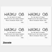 HAIKU 08 RECHTHOEKIGE STICKER (Vel)
