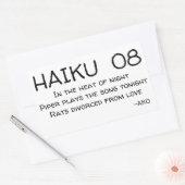 HAIKU 08 RECHTHOEKIGE STICKER (Envelop)
